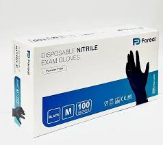 Guanti nitrile nero foreal